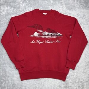 Vintage The Royal National Park Sweatshirt Men M Red Loon Michigan 80s